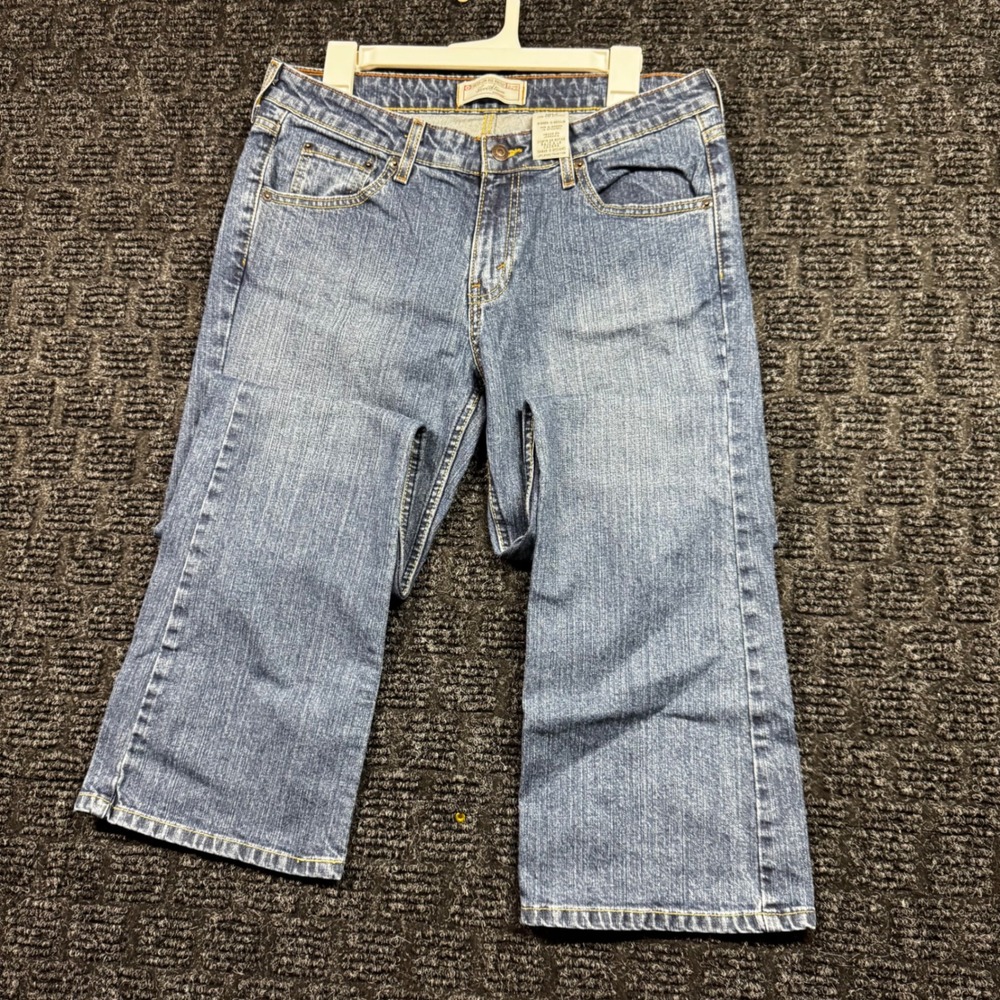 Levi Strauss Signature Low Rise Bootcut Jeans Medium Wash Stretch Misses 10 M